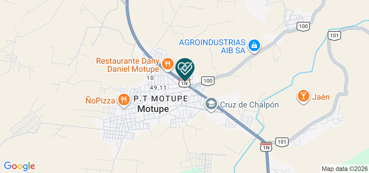 Mapa de Odontho Pacifico Dental Center