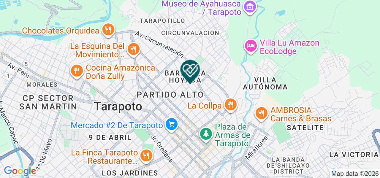 Mapa de Consultorio Médico Amesan