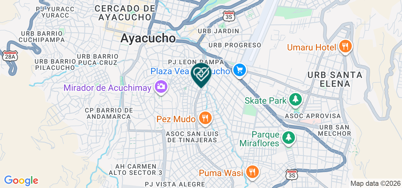 Mapa de Consultorio Medico Especializado Galenos