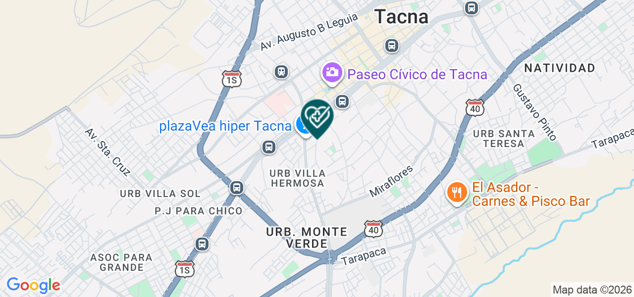 Mapa de Certa Tacna