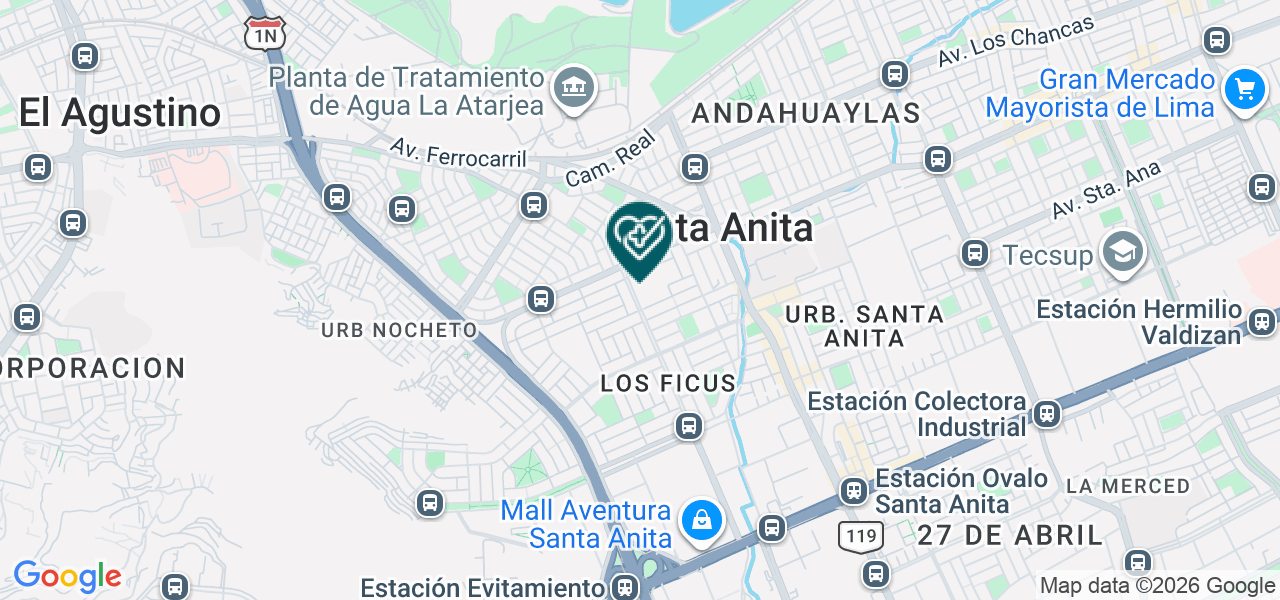 Mapa de Policlinico Peruvida