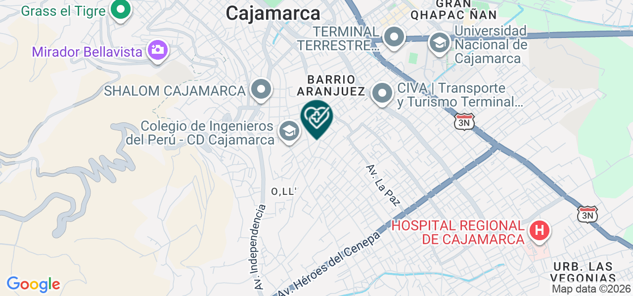 Mapa de D'leal Consultorios Médicos Especializados