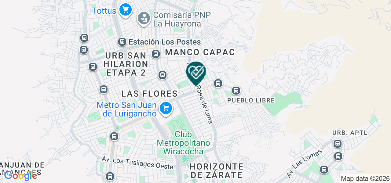 Mapa de Podologia Saavedra