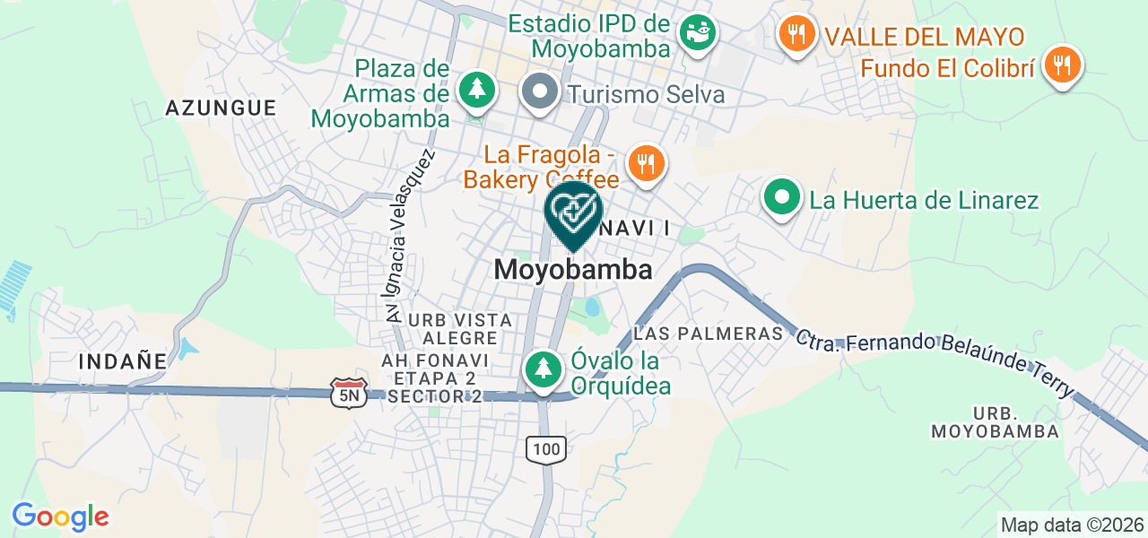 Mapa de Centro Medico Amazon Medic Car