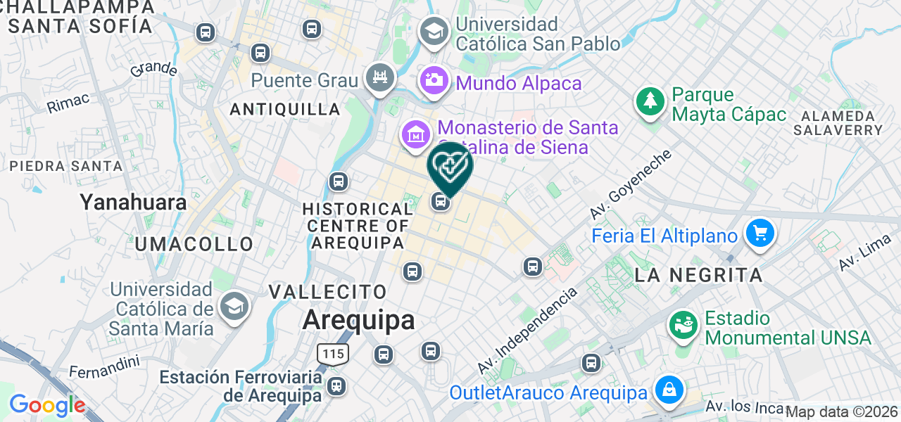 Mapa de Centro Optico Fernando Oviedo