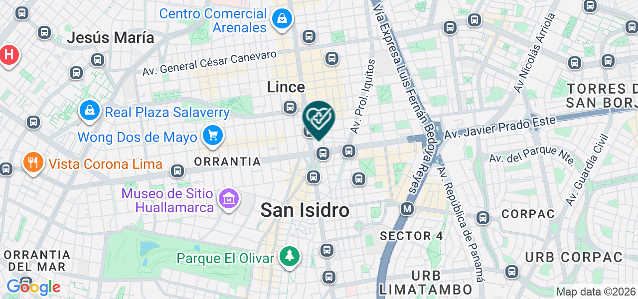 Mapa de Creavita Centro de Reproducción Asistida