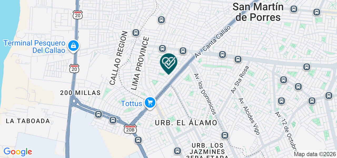 Mapa de Consultorio Medico Traumasalud