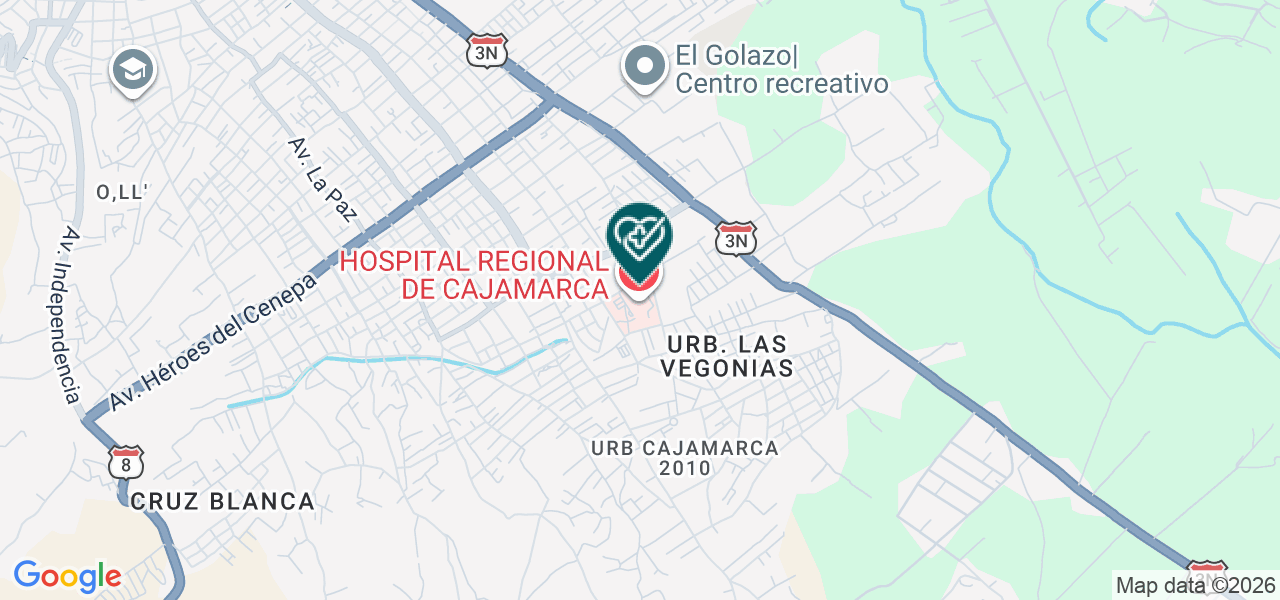 Mapa de Centro Medico Delcarmen