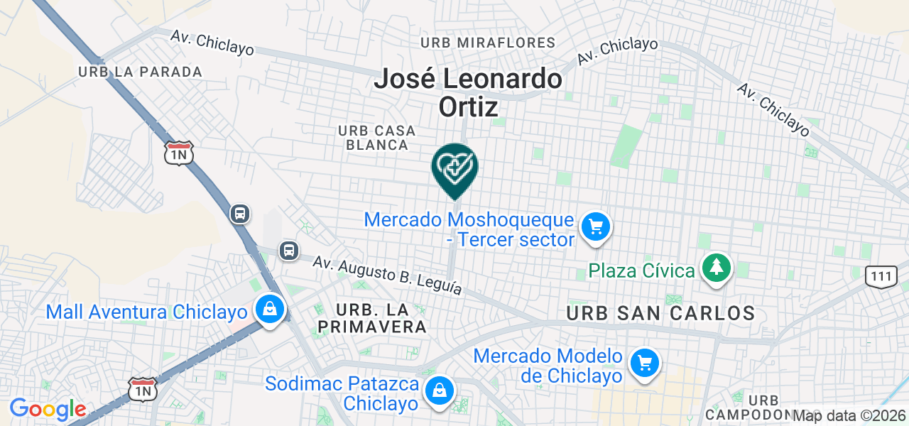 Mapa de Odontho Pacifico Dental Center