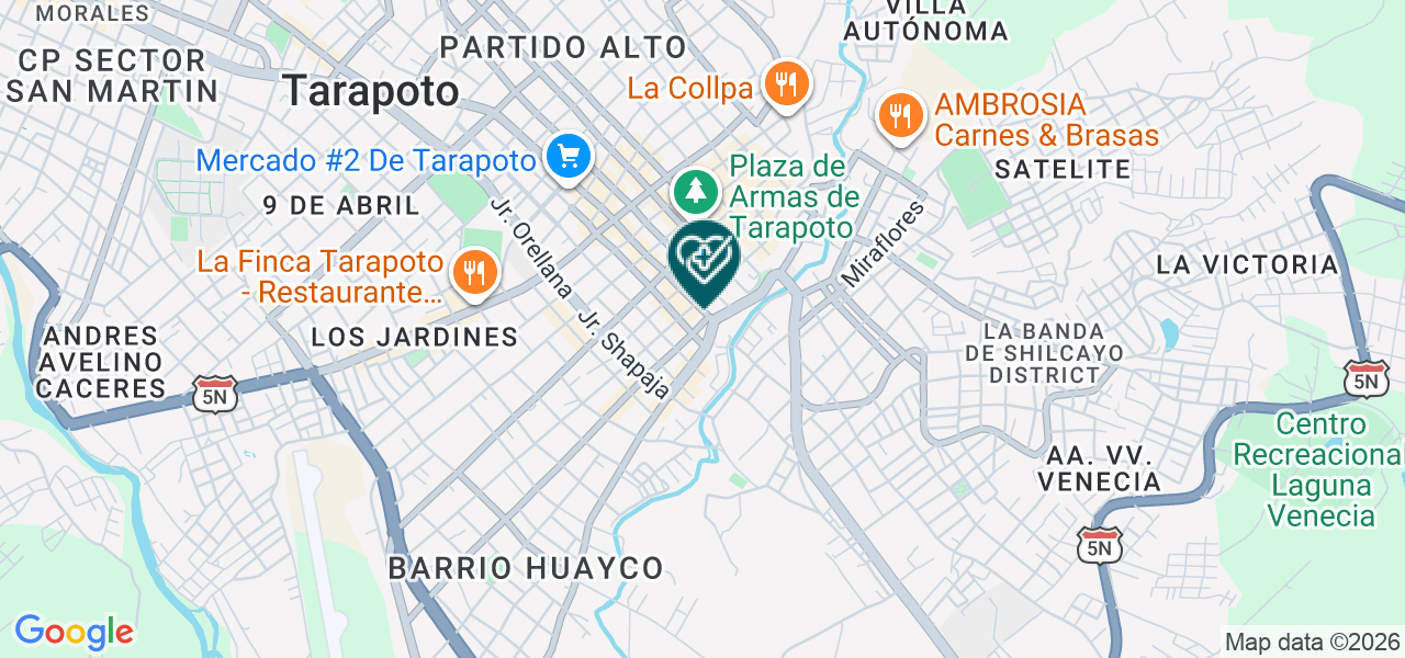 Mapa de Dr. Piero Vasquez Odontología Integral