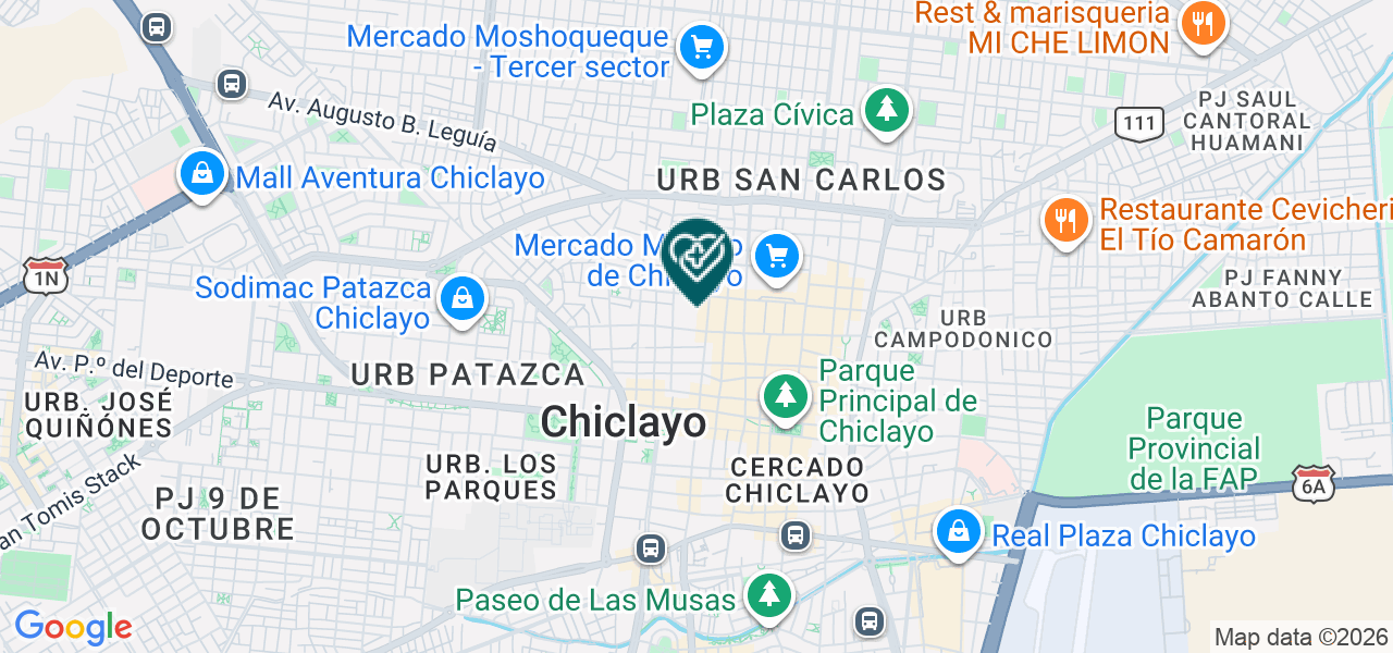 Mapa de Odontologico Coronel