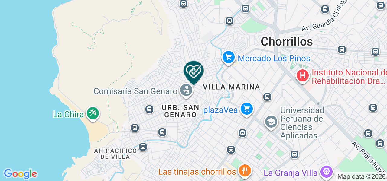 Mapa de Consultorio Odontologico Only Dents