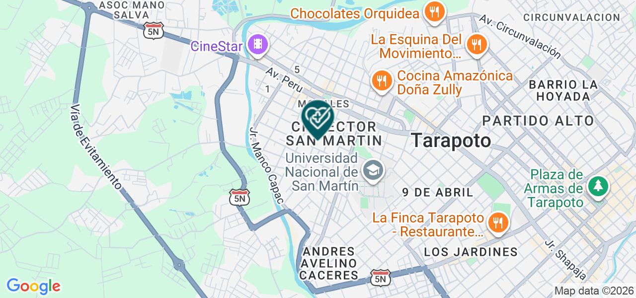Mapa de Dra. Jaqueline Torres Consultorio Dermatologico
