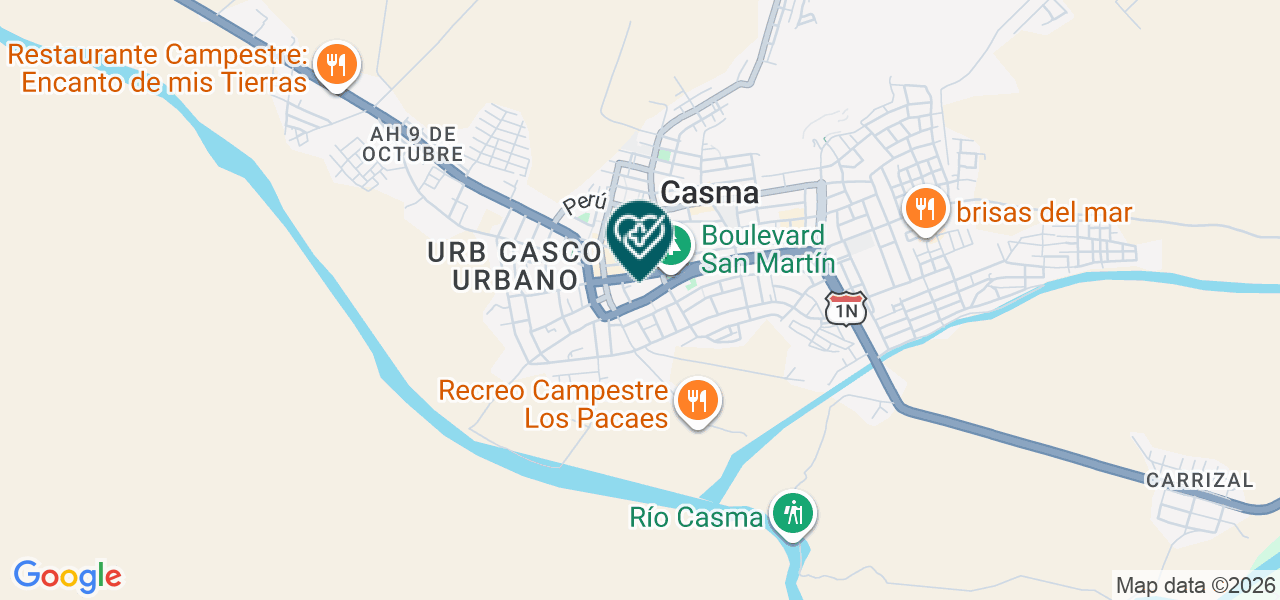 Mapa de Centro Medico Bracamonte