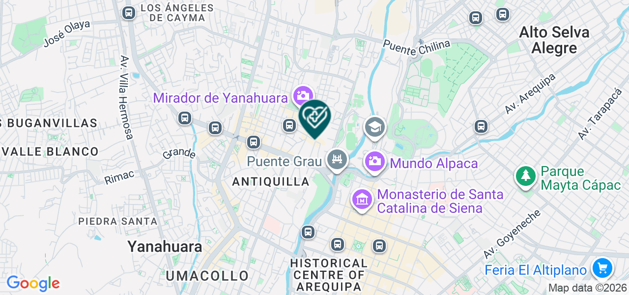 Mapa de Consultorio Dental Segurdent Franco Peruano