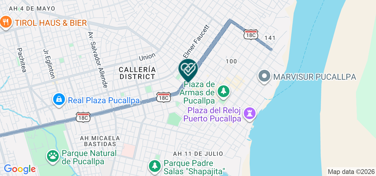 Mapa de Policlinico San Daniel