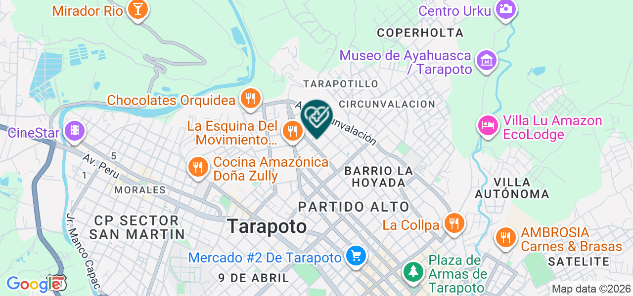 Mapa de Centro Medico Oncologico Oncoselva