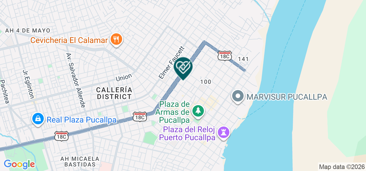 Mapa de Clinica Dental Asencios