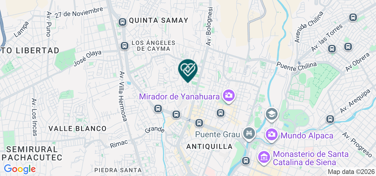 Mapa de Consultorio Psicológico Abanzando