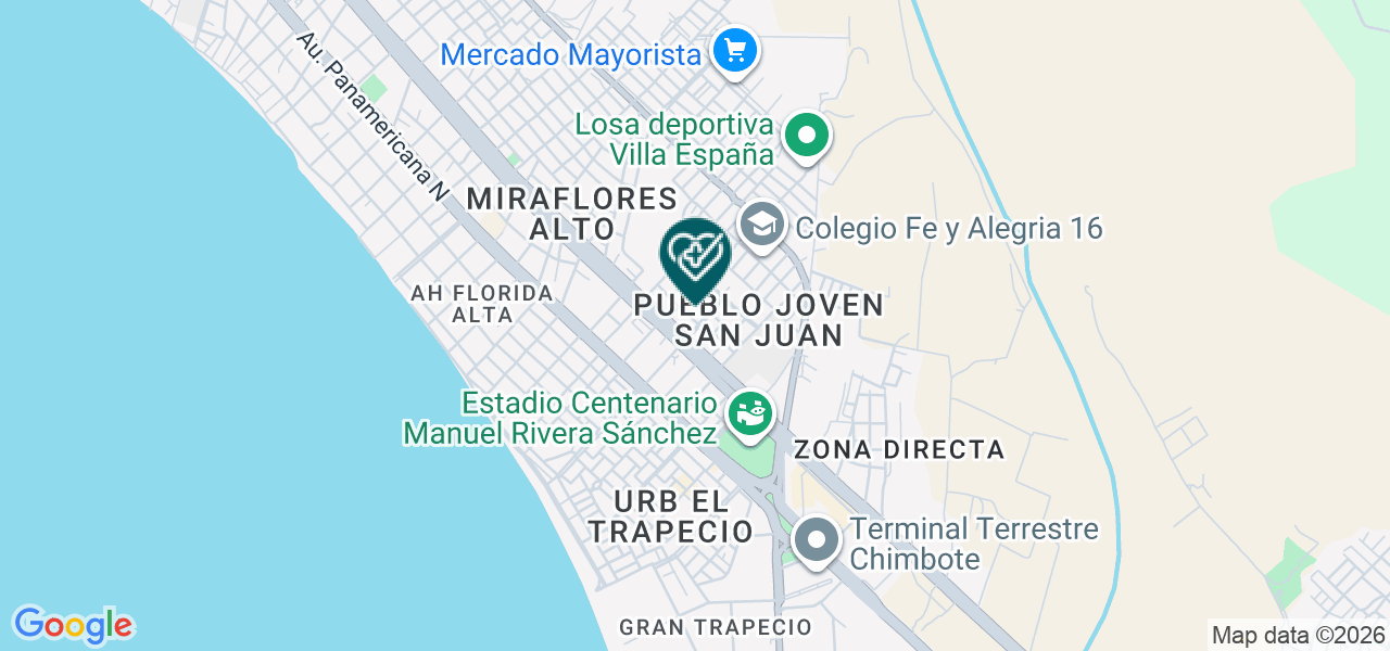 Mapa de Policlinico Virgen de la Puerta