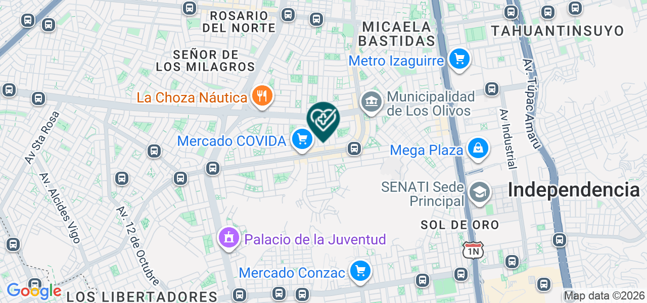 Mapa de Dental Estrella del Norte