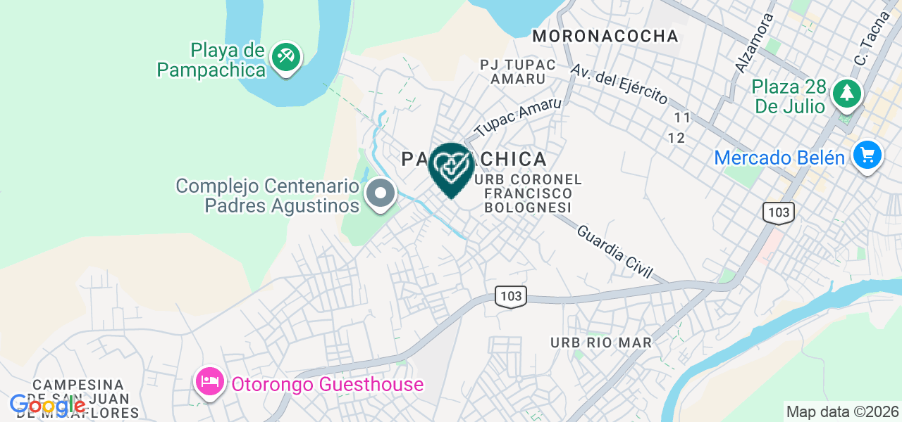 Mapa de Centro Odontologico "dental Marin