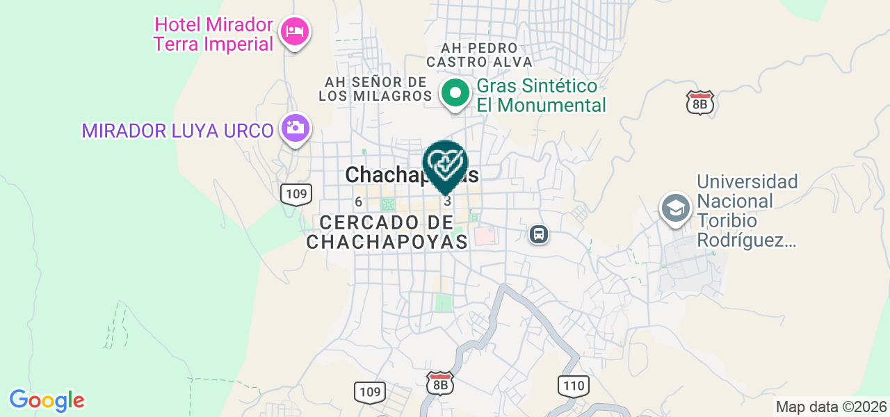 Mapa de Infinity Beauty - Consultorio de Enfermeria