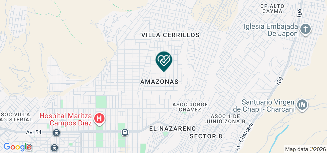 Mapa de G & C Redhead Asociados SAC