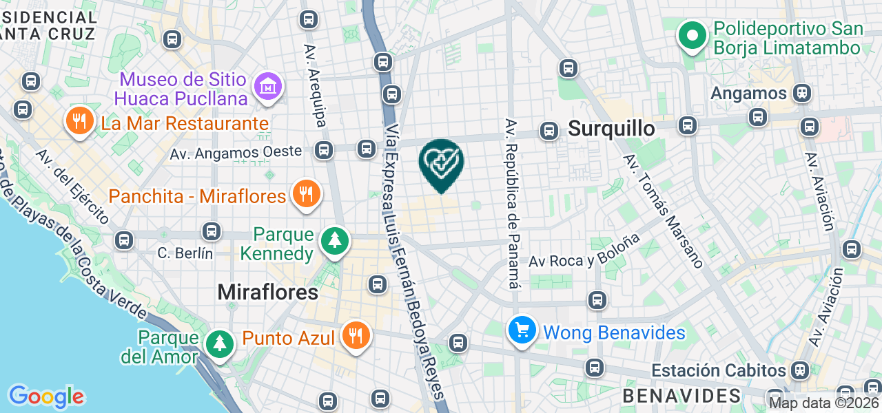 Mapa de Dental Negron