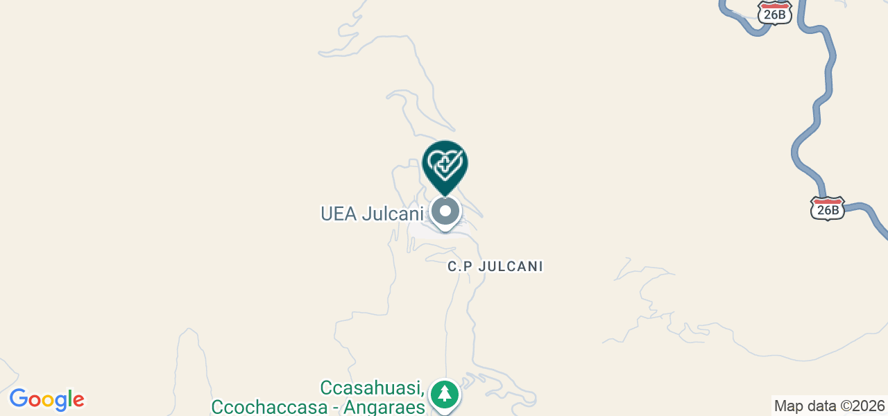 Mapa de Unidad Medica Julcani