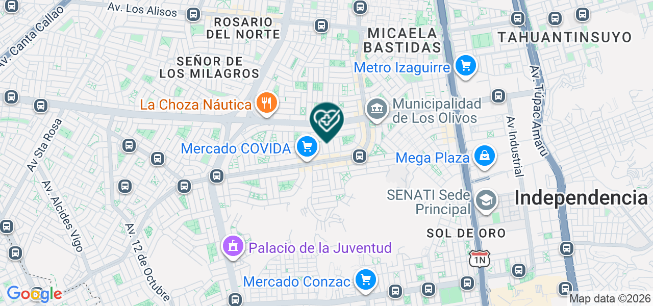 Mapa de B G L Laboratorios Clínicos