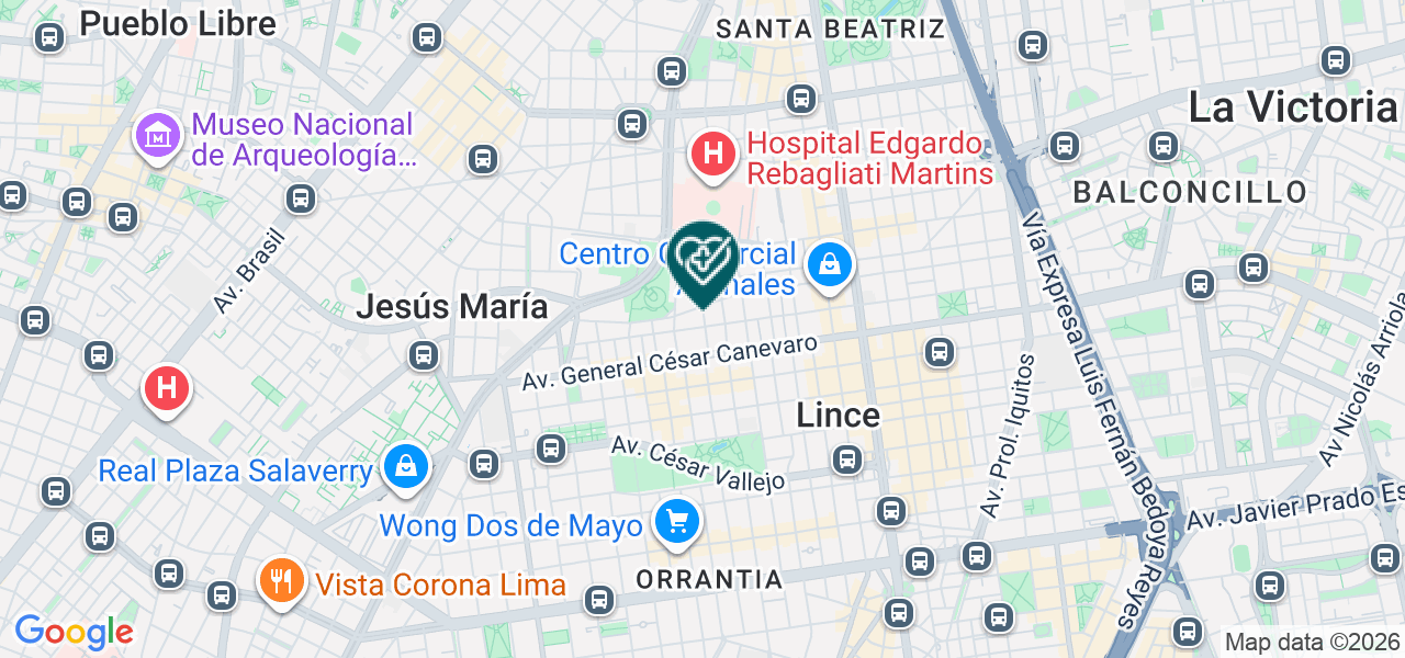 Mapa de Imunolab Peru