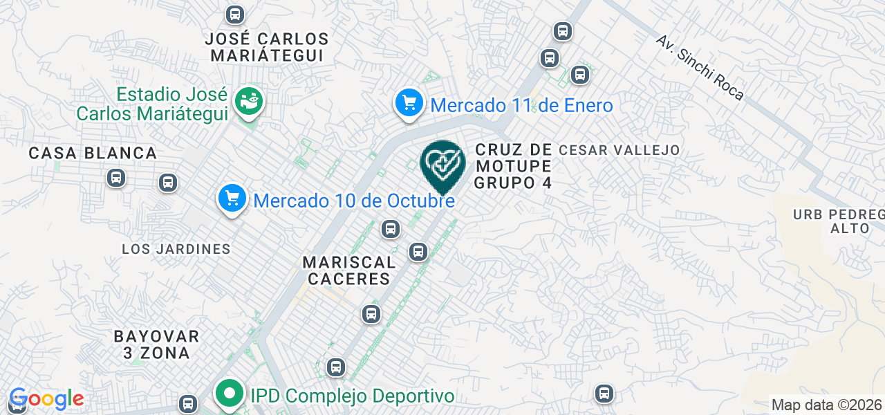 Mapa de Policlinico Cavero