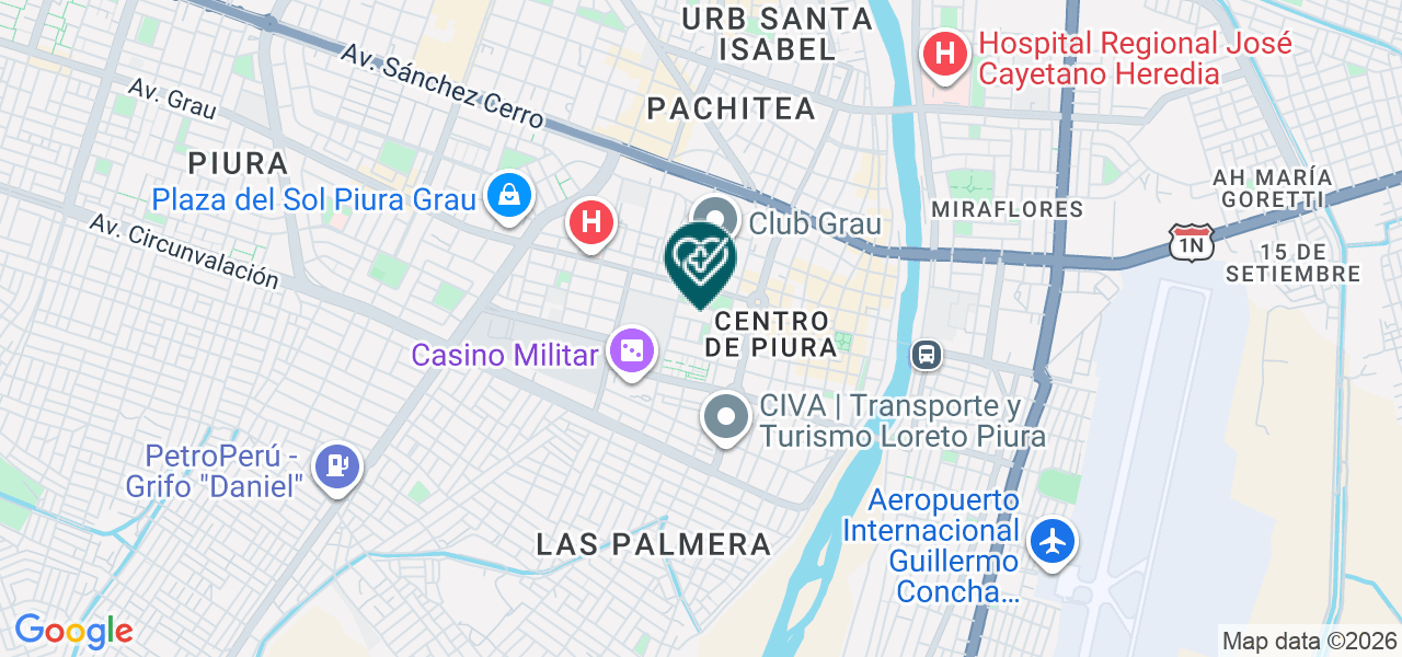 Mapa de Centro Medico Asistencial y Ocupacional Ramazzini SRL