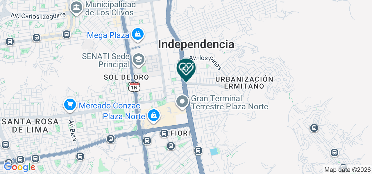 Mapa de Osteosalud Prado&lombardi