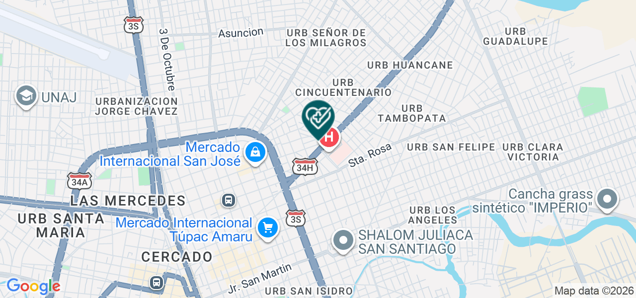 Mapa de Oncovid E.I.R.L.