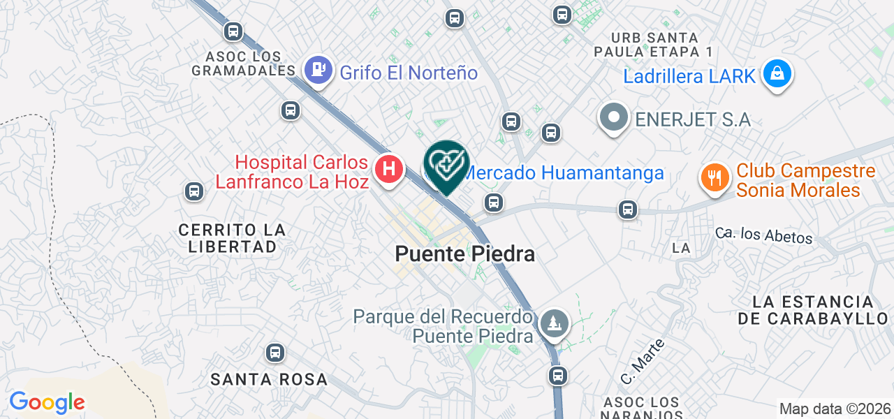 Mapa de Centro Medico Happys Dent Peru SAC
