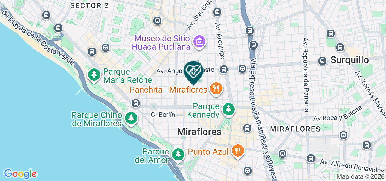 Mapa de Centro Medico Calma y Salud