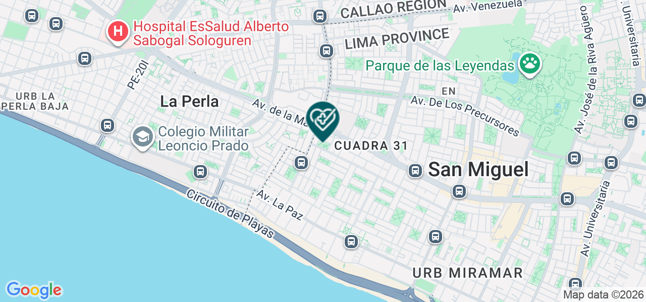 Mapa de Policlinico Matromedic