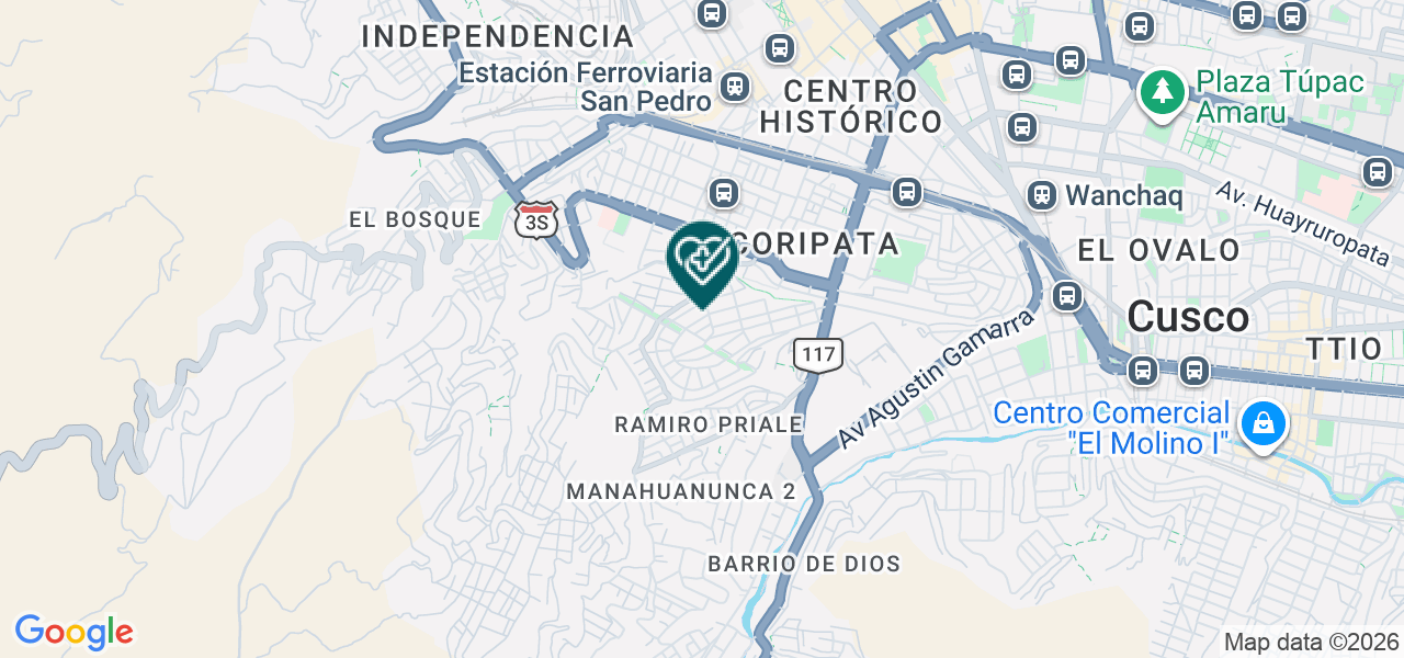 Mapa de Jose Pardo Express