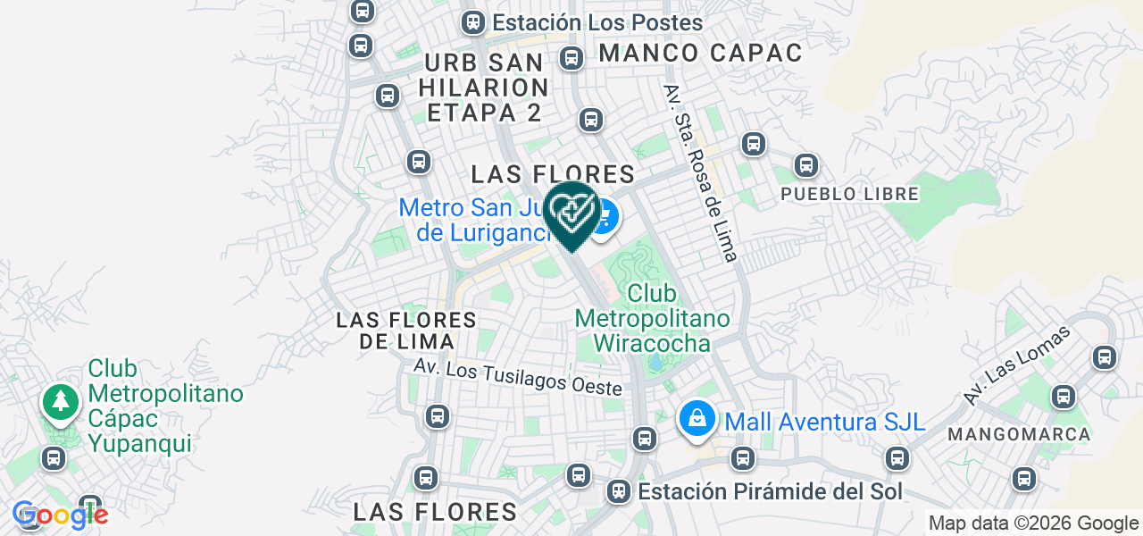 Mapa de Consultorio de Cirugía Plástica