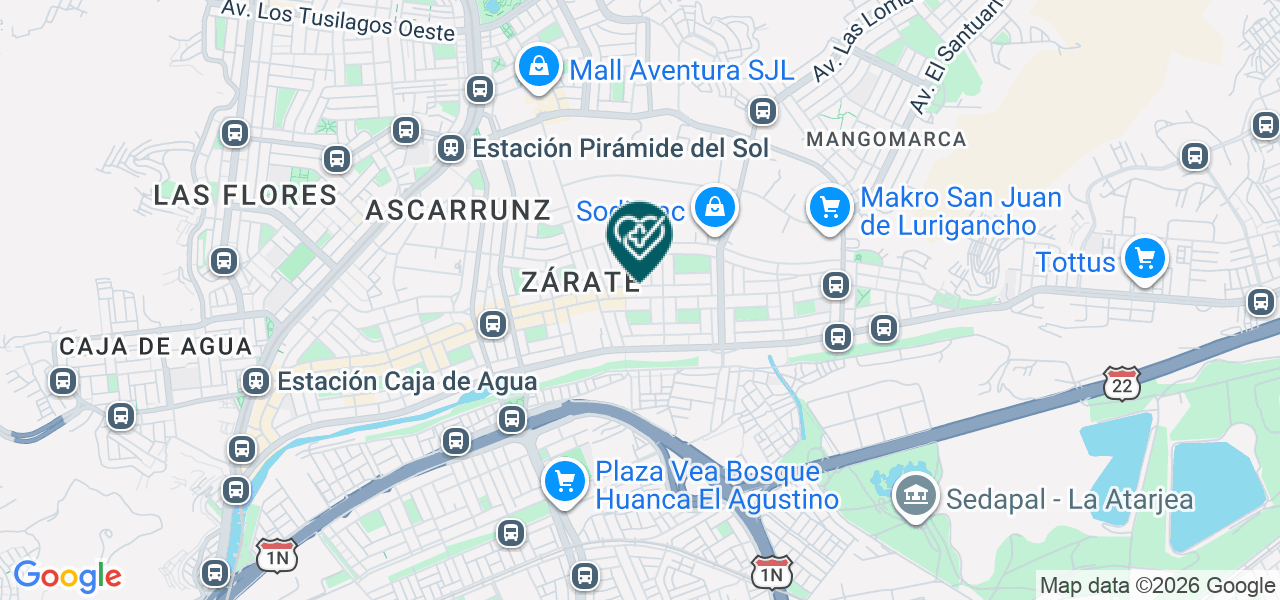 Mapa de Grupo Odontologico Mol SAC