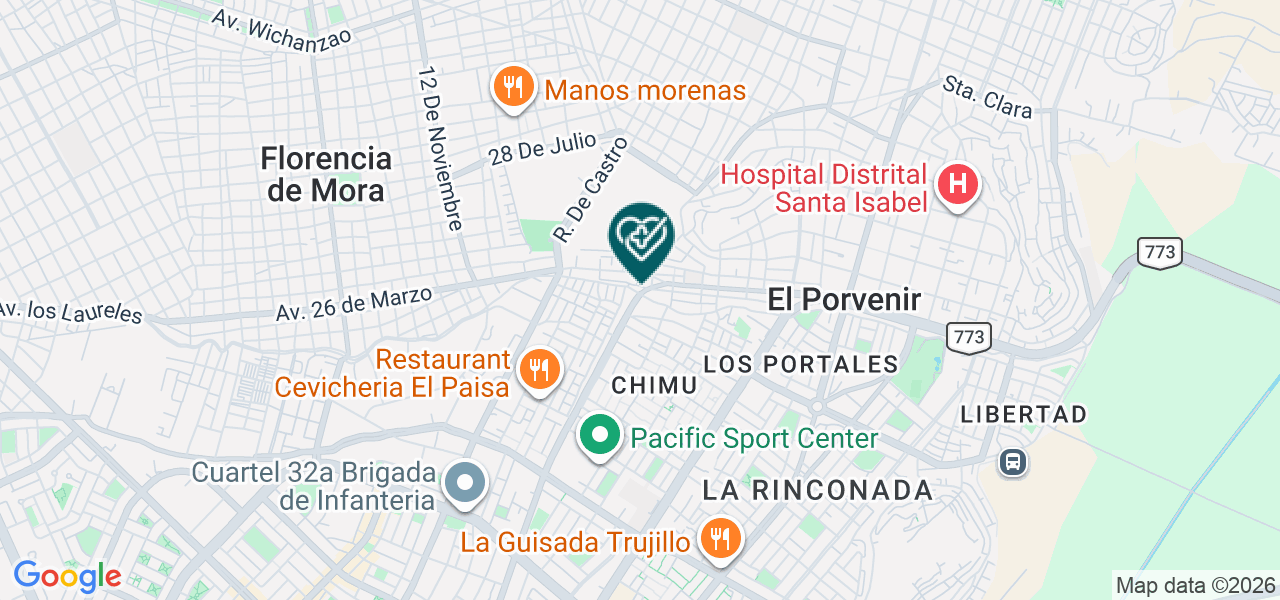 Mapa de Consultorio Odontológico "obeso Carranza