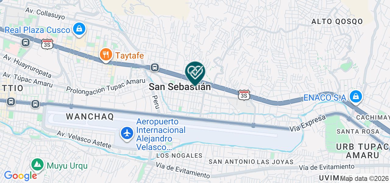 Mapa de Dental Pax