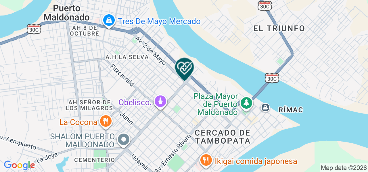 Mapa de Clínica de Dios