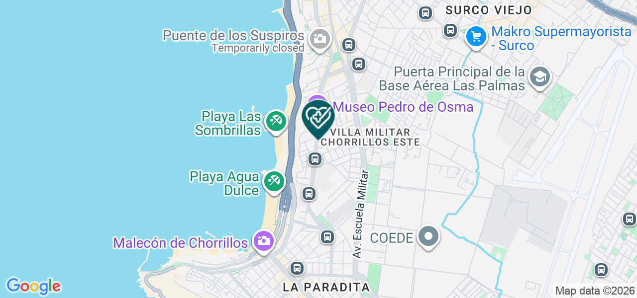 Mapa de Clinica Maison de Sante del Sur