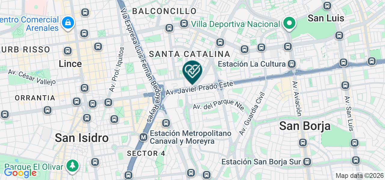 Mapa de Clinica Ricardo Palma