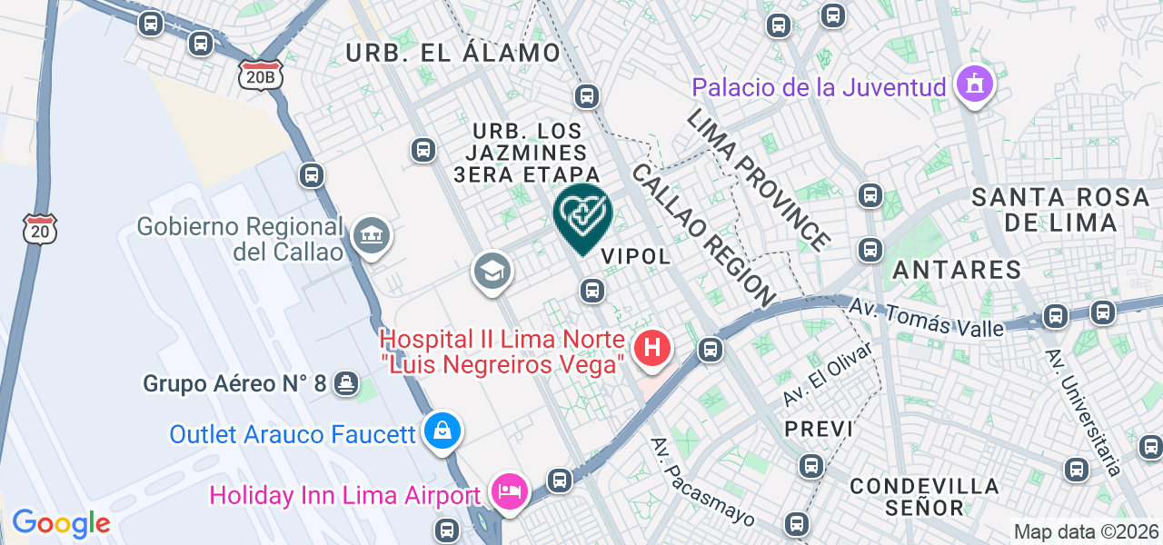 Mapa de Avanti Odontologia Integral
