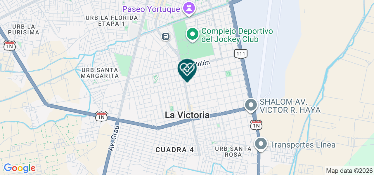 Mapa de Centro Medico "daniel Alcides Carrion