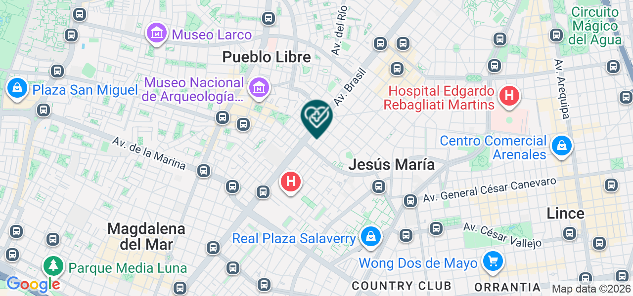 Mapa de Asociacion Servicio de Medicinas Pro-vida